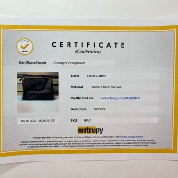 Louis Vuitton Damier Ebene Speedy 30 Satchel Handbag - Picture 12 of 13